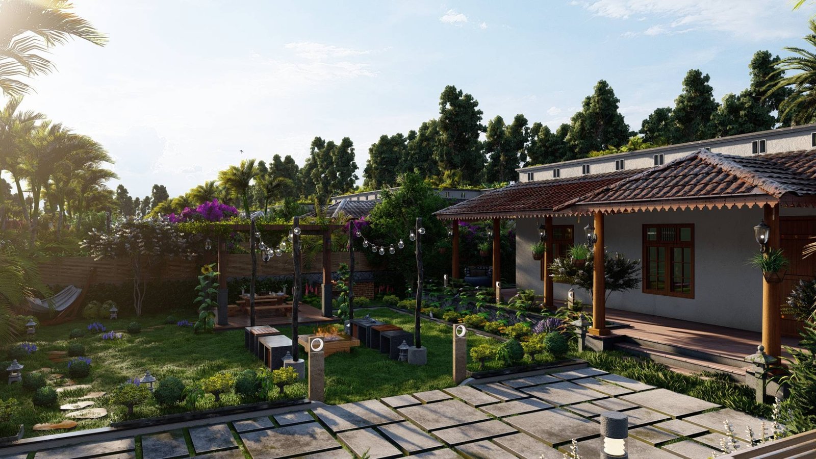EAST VILLA LAWN AREA